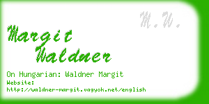 margit waldner business card